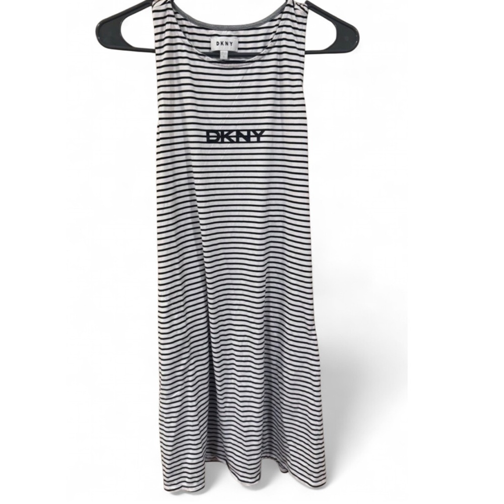 DKNY Monochrome Striped Dress